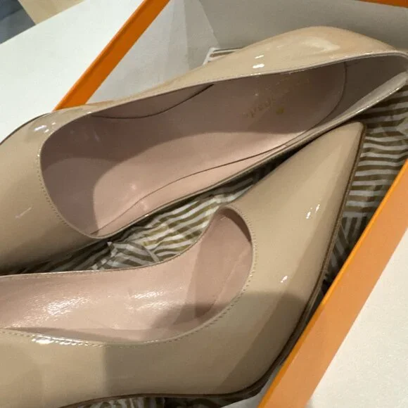 Kate Spade Licorice Powder Patent Leather High Heeled Shoes - Picture 5 of 7